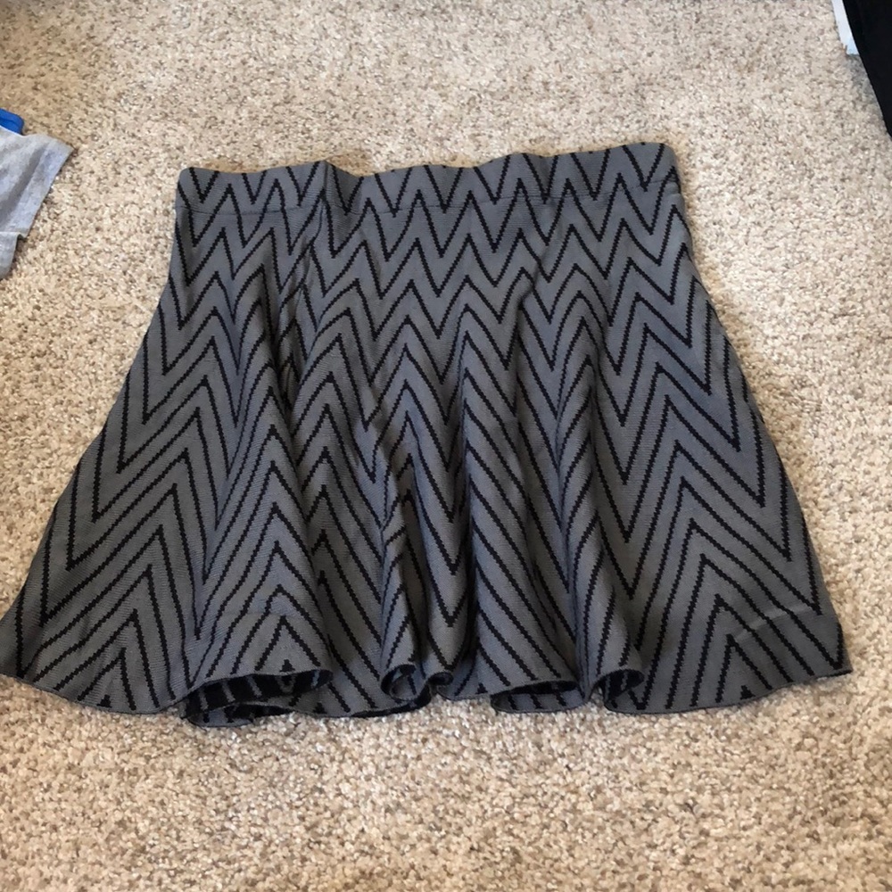 Black and gray skirt